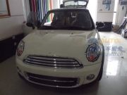 [車身改色膜] 寶馬MINI,艾利改色膜,亮光玫紅車身貼膜