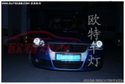 POLO車燈改裝 綿陽大眾POLO升級Q5雙光透鏡 氙氣大燈 綿陽歐特