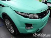 極光全車亞光蒂芙尼藍(lán)車身改色案例