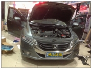 佛山永福專業(yè)汽車音響 本田奧德賽汽車加裝愛威小鋼炮功放