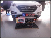 現(xiàn)代IX35剛上好牌照就來(lái)改音響 昆山車(chē)音悅聽(tīng)好音樂(lè)