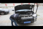 成都三菱歐藍德大燈改裝雙光透鏡氙氣燈 成都歐藍德改燈