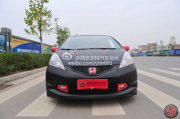 飛度全車(chē)亞黑車(chē)身改色案例