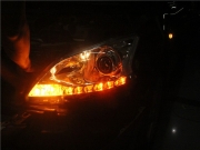 深圳大燈改裝　新軒逸車燈光升級Ｑ５透鏡，ＬＥＤ專用..