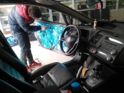 西安酷悅汽車音響改裝本田思域德國(guó)彩虹汽車音響