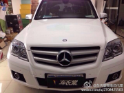 奔馳GLK300全車亮光白車身改色案例
