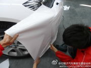 寶馬X6全車高光白車身改色案例