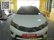 [外觀] 豐田新卡羅拉改色貼膜 車頂貼亮黑膜 全景天窗貼膜