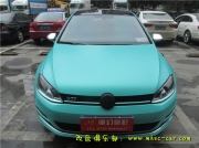 [外觀] 大眾高爾夫7改色貼膜 車身改顏色 改裝裝飾 深圳車衣裳膜幻色彩出品