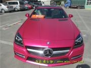 [外觀] 奔馳SLK改顏色 全車改色貼膜 深圳車衣裳膜幻色彩出品