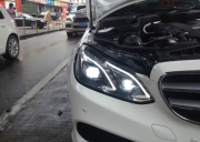 奔馳E260改裝高配隨動大燈，E200加裝高配大燈，升級LED氙