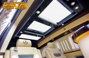 奔馳威霆V9鉆石版內(nèi)飾改裝   鄭州車時尚
