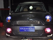 寶馬迷你升級(jí)原廠高配大燈總成  北京波波實(shí)體店改裝