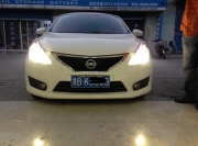 寧波改燈尼桑騏達(dá)升級Q5透鏡（騰龍改燈）