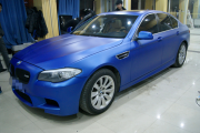 寶馬全車原子藍(lán)車身改色案例