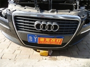 奧迪A8L車燈改裝海拉5案例