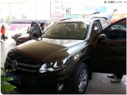 南寧汽車音響改裝-大眾途觀汽車音響改裝法國勁浪套裝喇叭