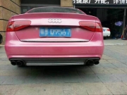 奧迪A4L改裝Wilson排氣（中尾段）和尾唇