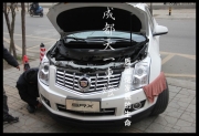 成都凱迪拉克SRX車燈改裝海拉5透鏡歐司朗氙氣燈