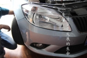 成都晶銳車燈改裝Q5雙光透鏡歐司朗氙氣燈惡魔眼