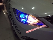 [燈光燈飾] 北京專業(yè)改燈 逸動(dòng)車燈改裝升級(jí)氙燈透鏡惡魔眼日行燈13671337883