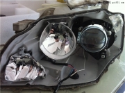 東莞亮點(diǎn)改燈-凱美瑞改小糸Q5透鏡+進(jìn)口黑電裝安定器