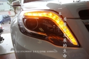 成都奔馳GLK260改燈雙光透鏡氙氣大燈總成高配LED日行燈