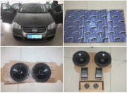 音樂人生 邁騰四面單層隔音加音響改裝