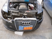 西寧港龍車燈音響改裝——奧迪A6L車燈改裝案例