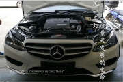 成都奔馳E260L低配改裝原廠高配全新LED智能大燈日行燈編程
