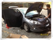 佛山永福汽車改裝  標(biāo)致408汽車全車大能隔音加音響