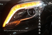 成都奔馳GLK260改車(chē)燈改裝升級(jí)高配時(shí)尚LED日行燈智能氙氣...