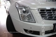 成都凱迪拉克SRX改車燈  改裝海拉5透鏡氙氣大燈