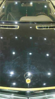 巨亮魔晶完美施工黑色奔馳S600