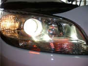 西寧雪佛蘭邁銳寶車燈改海拉5+紅色惡魔眼案例