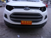 西寧福特翼博車燈改Q5透鏡+藍色惡魔眼