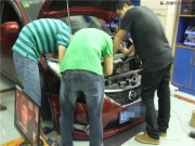 深圳汽車燈光改裝升級【光速車改】騏達(dá)改裝Q5透鏡