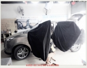 東營現(xiàn)代I35音響改裝惠威！東營汽車音響改裝東駿影音