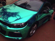 大眾尚酷電鍍湖藍(lán)車(chē)身改色