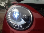 東甲殼蟲改燈-升級高配大燈總成（雙U型LED日行燈+雙光...