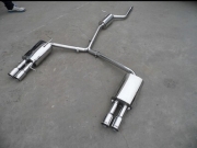 [進(jìn)排氣] 奧迪A4l排氣管改裝 A4L改裝四出排氣管 奧迪A4改排氣管 奧迪