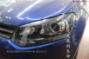 成都POLO改車燈波羅車燈不亮找天一改裝改海拉5透鏡氙氣大燈