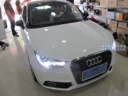 奧迪A1原車升級倒車影像,高清倒車影像