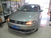 大眾新速騰加裝舒安拓專用DVD導(dǎo)航一體機(jī),內(nèi)置藍(lán)牙電話/藍(lán)...