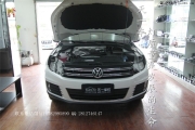 成都15新途觀車燈不亮改裝海拉5透鏡XV氙氣燈