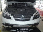 哈爾濱靚車會(huì)館改燈比亞迪S6大燈改裝透鏡 加裝天使眼
