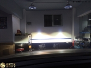 深圳车灯改装 大众帕萨特升级海拉5双光透镜 白色恶魔眼
