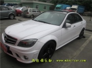 [外觀] 奔馳C63 AMG 全車改色施工比利時(shí)麥可貼亮光白