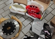 奧迪A6L改裝STOPTECH STR60 六活塞剎車套件作業(yè)