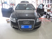 老款奧迪A6L原車屏幕升級凱立德觸摸手寫GPS導航,高清倒車...